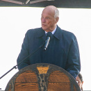 Kong Harald taler i Hareid. Foto: Lise Åserud, NTB