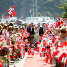 Ruvdnaprinsabárra duolmmasta gáddái Lillesánddas, gos soai álggaheaba fylkaguossástallama Aust-Agderis (Govva: Gorm Kallestad / Scanpix)