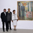 &#268;ak&#269;amánu 18. beaivvi: Dronnet Sonja lea dá Munch &#269;ájáhusa "L'oeil moderne" ovdapremiearas Pompidou -guovddá&#158;is Pariissa. (Govva: Thomas Samson, AFP / Scanpix) 