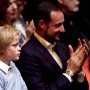 24. januar: Kronprins Haakon og Marius er til stede ved støttekonserten Dugnad for Haiti i Operaen (Foto: Christian Thomassen, Scanpix)