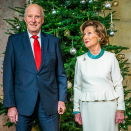 Kongeparet i Slottskapellet. Foto: Håkon Mosvold Larsen, NTB