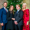 Kronprinsfamilien i Slottskapellet. Foto: Håkon Mosvold Larsen, NTB