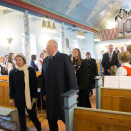 Gilivuona girku lei vuosttaš girku maid fas ceggejedje Finnmárkkus maŋŋel soađi. Govva: Terje Bendiksby / NTB Scanpix