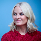 Ruvdnaprinseassa Mette-Marit preassakonferánssas. Govva: Lise Åserud / NTB Scanpix