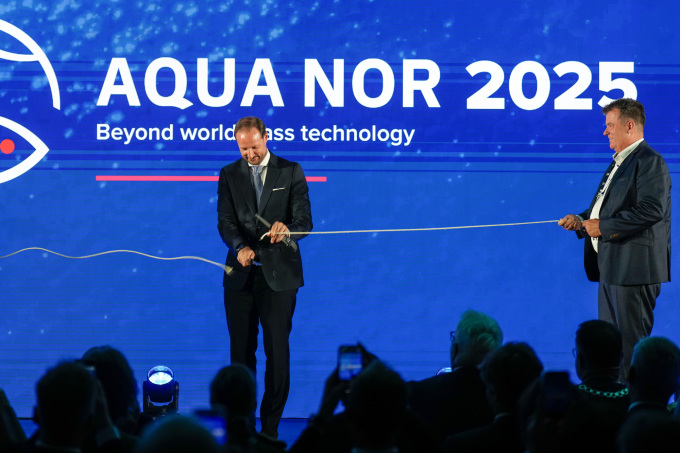 Åpning av Aqua Nor 2025 i Trondheim Spektrum. Foto: Ole Martin Wold / NTB