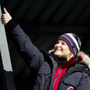14. mars: Kongefamilien er til stede ved hopp stor bakke - prøve-VM i nye Holmenkollen (Foto: Kyrre Lien, Scanpix)