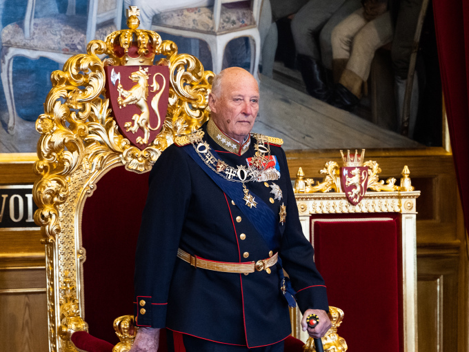 Gonagas Harald lea sajis 57. geardde. Govva: Peter Mydske / Stuoradiggi