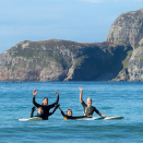 I anledning mesterskapet ble disse bildene offentliggjort, der Kronprinsfamilien surfer i Hoddevik ved Stad. Foto: Fjordlapse Photography