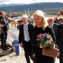 Ruvdnaprinseassa Mette-Marit Folldal ruvkebáikkis guossástallanmátkkis (Govva: Lise Åserud / Scanpix)