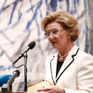 30. oktober: Dronning Sonja åpner utstillingen "Det Moderne Øye" i Munch-museet (Foto: Stian Lysberg Solum / NTB scanpix)
