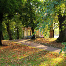 Høst ved lysthuset i Dronningparken. Foto: Liv Osmundsen, Det kongelige hoff