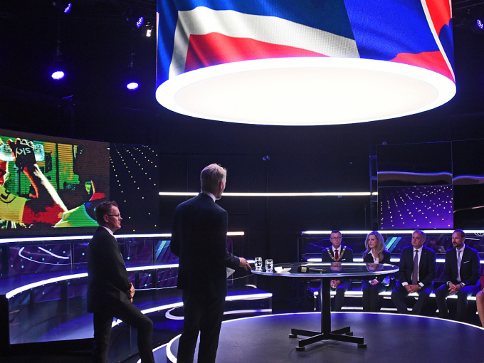 Presideanta Kiska ja Ruvdnaprinsa Haakon  TV 2 guossin. Govva: Sven Gj. Gjeruldsen, Gonagaslaš hoavva