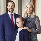 Deres Kongelige Høyheter Kronprinsen, Kronprinsessen og Prinsesse Ingrid Alexandra Foto: Jørgen Gomnæs, Det kongelige hoff