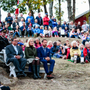 Ruvdnaprinsabárra čuovvu prográmma Muncha gietti lávddis. Govva: Lise Åserud, NTB scanpix