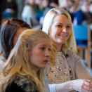 2. februar: Kronprinsesse Mette-Marit er til stede når Ungdommens bystyremøte 2010 starter opp i Oslo Rådhus (Foto: Heiko Junge / Scanpix)
