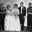 Náittosbárra ja Gonagas Olav, Prinseassa Ragnhild ja Ruvdnaprinsa Harald. Govva: NTB Scanpix