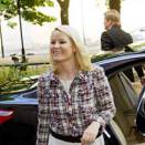 29. mai: Kronprinsessen ankommer åpningskonferansen for Det Europeiske Wergelandsenteret (Foto: Stian Lysberg Solum, Scanpix)