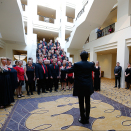 "KoriAustralia" lávllui Grieg  "Våren" nuohta Gonagasbárrii. Govva: Lise Åserud / NTB scanpix 