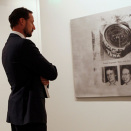 25. oktober: Kronprinsen på omvisning i the Fisher Collection etter møte med Snøhetta og San Francisco MoMA som bygger et nytt galleri for å huse samlingen etter GAP-grunnleggeren, Donald Fisher. (Foto: Robert Galbraith, Reuters / Scanpix)  