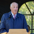Kong Harald taler i Sykkylven. Foto: Lise Åserud, NTB