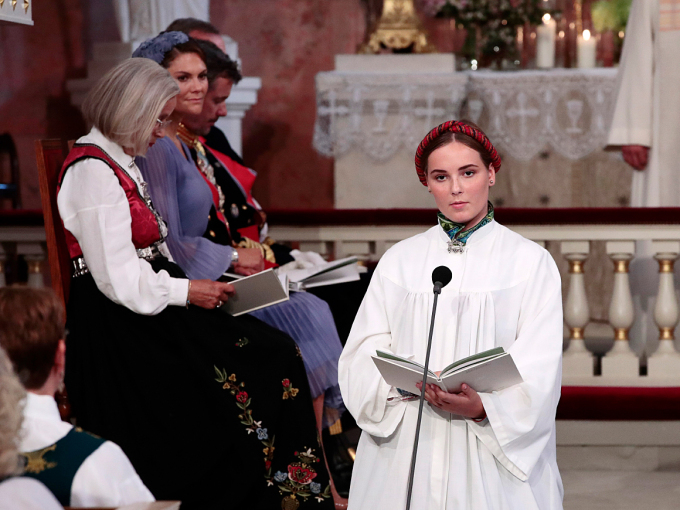 Prinseassa logai Assisis Fransa rohkosa. Govva: Lise Åserud, NTB scanpix
