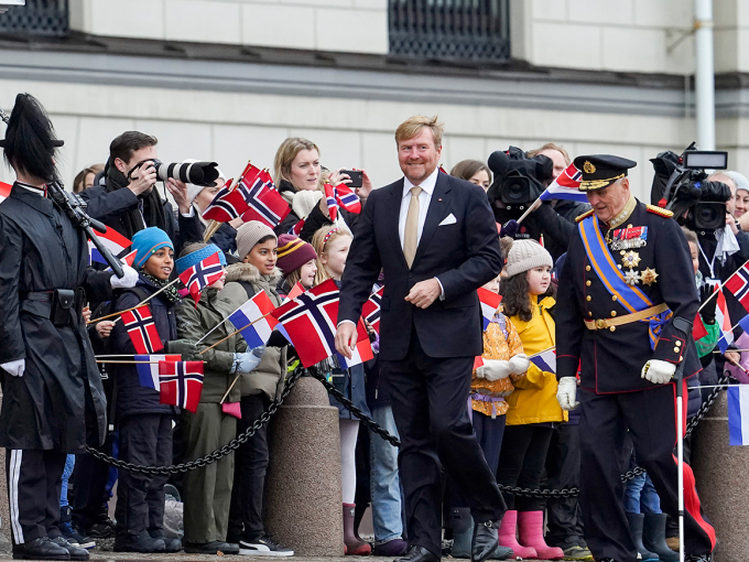 Gonagas Willem-Alexander ja Gonagas Harald. Govva: Terje Bendiksby / NTB