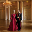 Deres Kongelige Høyheter Kronprinsen og Kronprinsessen. Handoutbilde fra Det kongelige hoff publisert 18.04.2024. Bildet er kun til redaksjonell bruk - ikke for salg. Foto: Dusan Reljin / Det kongelige hoff