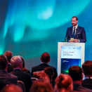 Nuppi beaivvi Tallinnis rabai Ruvdnaprinsa Haakon ealáhusseminára Tallinnis. Govva: Lise Åserud, NTB Scanpix