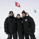Ruvdnaprinseassa Victoria, Ruvdnaprinsa Frederik ja Ruvdnaprinsa Haakon fitnamin the North Greenland Eemian ice Drilling-NEEM (Govva: Jonas Ekströmer, Scanpix)