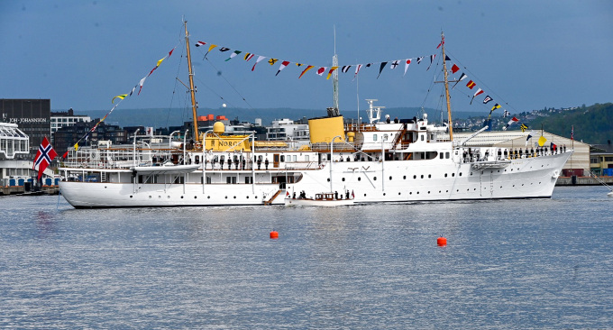 Kongeskipet Norge under dagens embarkering. Foto: Sven Gj. Gjeruldsen, Det kongelige hoff