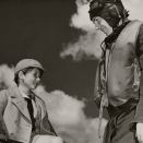 Prins Harald og flyver Johan W. Garben i Muskoka Aerodrome ved "Little Norway". Foto: Norwegian Official Photo, De kongelige samlinger