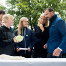 Grønnsak-quiz var også en av postene på naturstien. Foto: Berit Roald, NTB scanpix