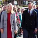Kronprinsparet ankommer Grong og åpningen av Kuben kulturhus. Foto: Berit Roald / NTB scanpix