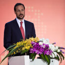 28. mai: Kronprins Haakon åpner Norges Dag under World Expo 2010 i Shanghai (Foto: Patrick Wack / Innovasjon Norge / Scanpix)