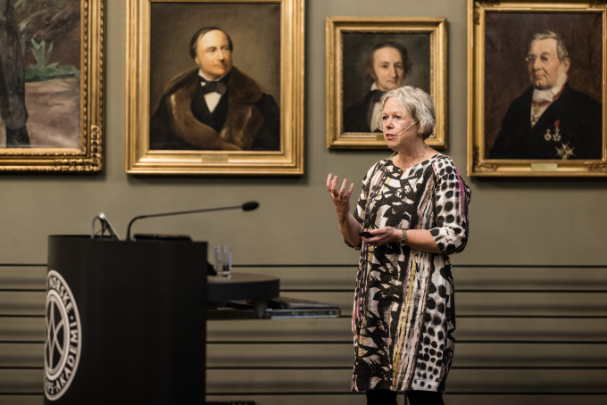 Professor i marin økologi Marit Reigstad holdt årets minneforelesning. Foto: Thomas B. Eckhoff