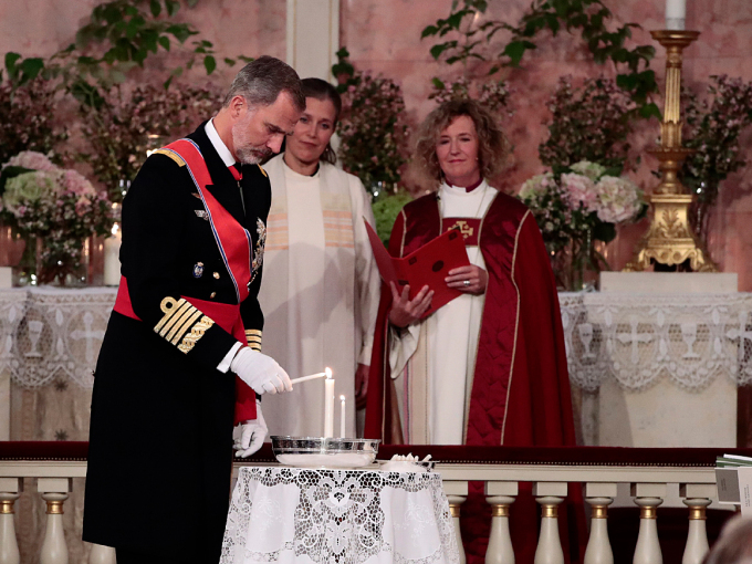 Spania Gonagas Felipe cahkkeha čuovgga. Govva: Lise Åserud / NTB scanpix