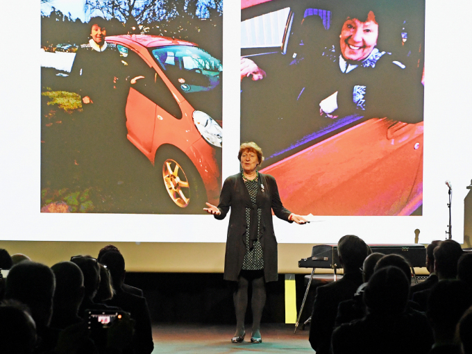 Oslos ordfører Marianne Borgen åpnet konferansen, som er en del av Oslo europeisk miljøhovedstad 2019. Foto: Sven Gj. Gjeruldsen, Det kongelige hoff
