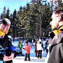 5. mars: Kronprins Haakon ser 30-kilometer for damer, laghopp stor bakke og møter frivillige i Holmenkollen (Foto: Christian Lagaard, Det kongelige hoff)