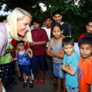 Ruvdnaprinseassa dearvvaha Maria Laura (7 jahkása&#154;) olggobealde Fundacion Xochietzal Managuas, Nicaragua (Govva: Lise Åserud, Scanpix)