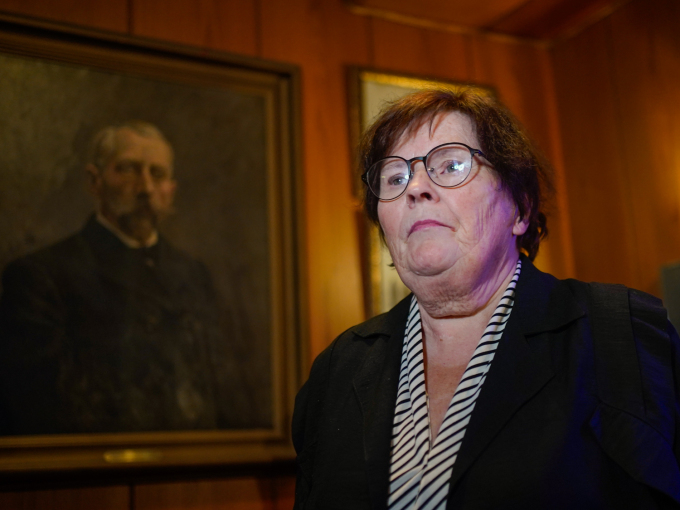 Aase Charlotte Weel Stiansen fra Sandnes hadde onkelen sin, Olaf Hansen, om bord på skipet som gikk ned i 1942. Foto: Terje Pedersen / NTB