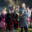 Møte med noen av de unge fra "Løvenes konge». Foto: Berit Roald, NTB scanpix