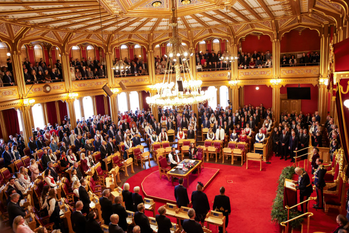 Høytidelig åpning av det 170. storting. Foto: Thomas Andersen / NTB