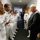 Gonagas Harald finai Australia mariinna hárjehallanguovddá&#382;is, HMAS Watson. Govva: Lise Åserud, NTB scanpix