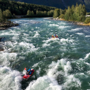Skjåk Adventure čájeha rafting i Ottas Ruvdnaprinsabárrii. Govva: Guri Varpe, Gonagaslaš hoavva