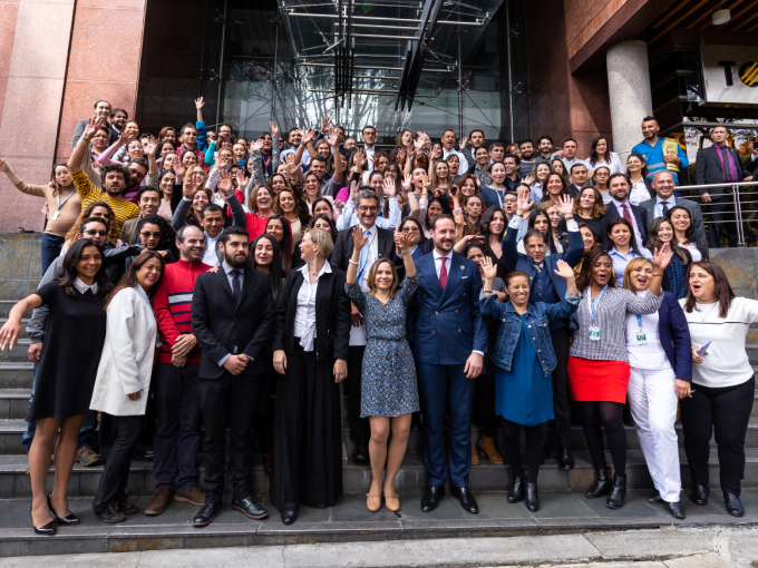 På besøk hos UNDP i Bogotá. Foto: FN-sambandet / Eivind Oskarson