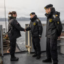 Prinsesse Ingrid Alexandra besøker Sjøforsvaret 20. oktober 2022 med utgangspunkt i Sjøforsvarets hoved- og logistikkbase i Nord-Norge. Bildet er kun til redaksjonell bruk - ikke for salg, og kan benyttes fritt mot kreditering. Foto: Magnus Horne / Forsvaret.