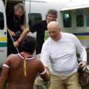 Sullii diimmu girdimátkki Boa Vista gávpogis, ja de seaivváda Gonagas Harald unna girdinseaivunbáikká&#158;ii ju&#331;gelis. (Govva: Rainforest Foundation Norway / ISA Brazil)