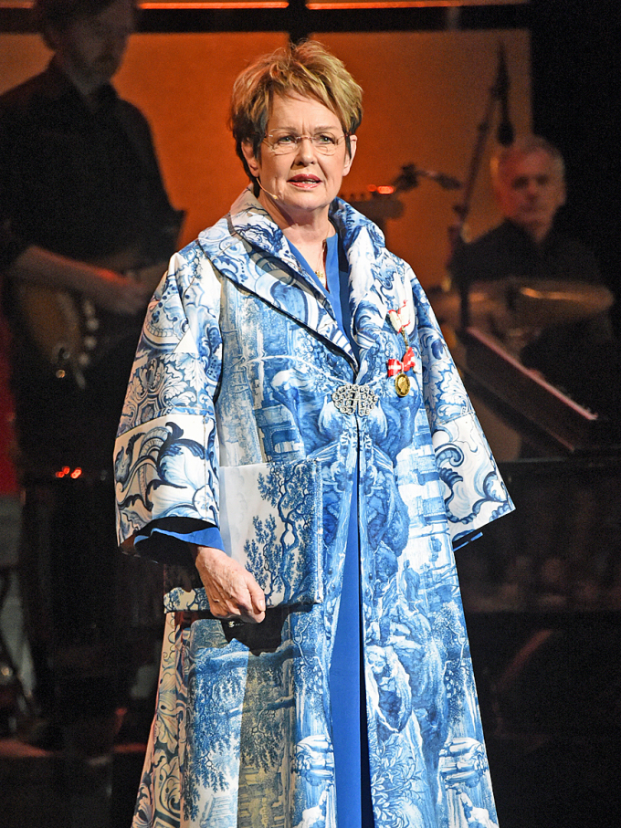 Den danske skuespilleren Ghita Nørby fremfører verk av H. C. Andersen. Foto: Sven Gj. Gjeruldsen, Det kongelige hoff