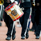 Mange musikkorps er i sving i dag - også Hans Majestet Kongens Gardes.  Foto: Vegard Wivestad Grøtt / NTB scanpix