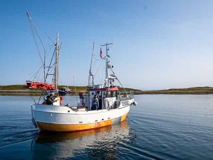 Kronprinsen besøker Træna som er omgitt av fiskerike havområder. Foto: Simen Løvberg Sund, Det kongelige hoff